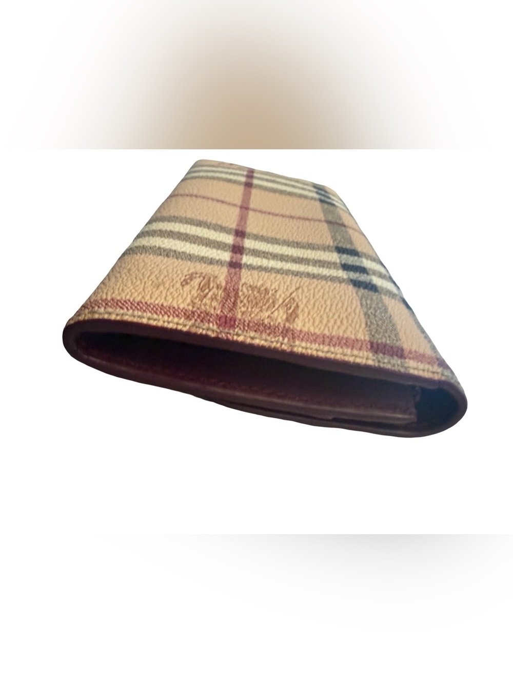Authentic Burberry Haymarket Check Long Continental Tan Check Wallet - Picture 4 of 12